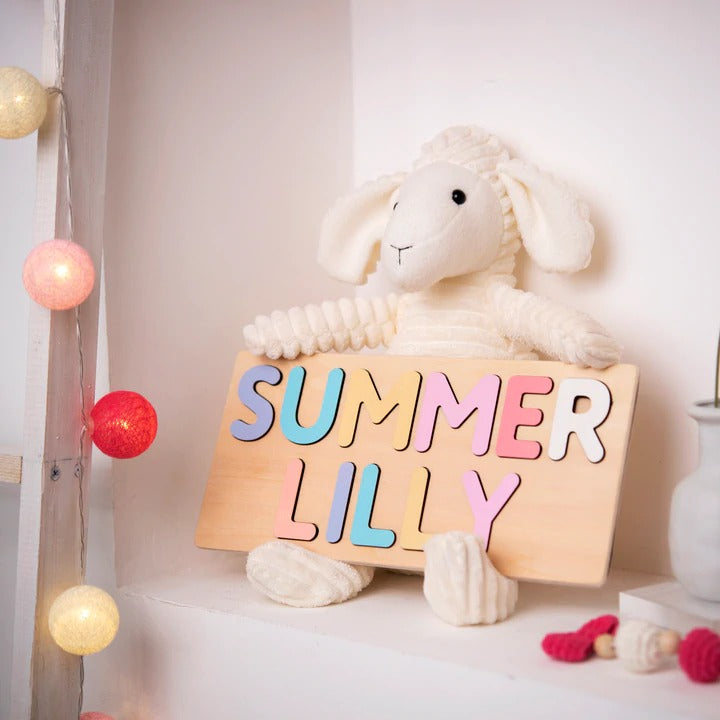 Only Letters Name Puzzle, Custom Puzzle For Toddler, Wooden Montessori Toys, Personalized Baby Gifts, First Christmas Gifts For Kids, 1st birthday gifts idea NP03