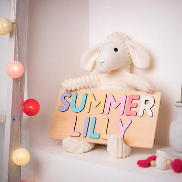Only Letters Name Puzzle, Custom Puzzle For Toddler, Wooden Montessori Toys, Personalized Baby Gifts, First Christmas Gifts For Kids, 1st birthday gifts idea NP03