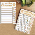 Wooden Routine Chart with 150+ Stickers, Morning and Bedtime Chore Chart PR01 - Kindlytoys